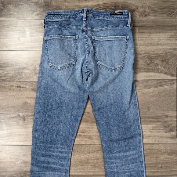 Citizen Of Humanity Arielle Midrise Skinny Raw Hem Ankle Jeans Size 25 - Picture 4 of 6